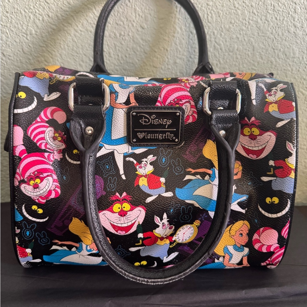 Loungefly Disney Alice in Wonderland Black Bag